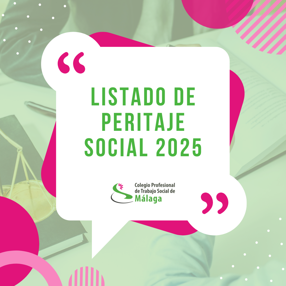 Publicado listado provisional de Peritaje Social 2025 Colegio